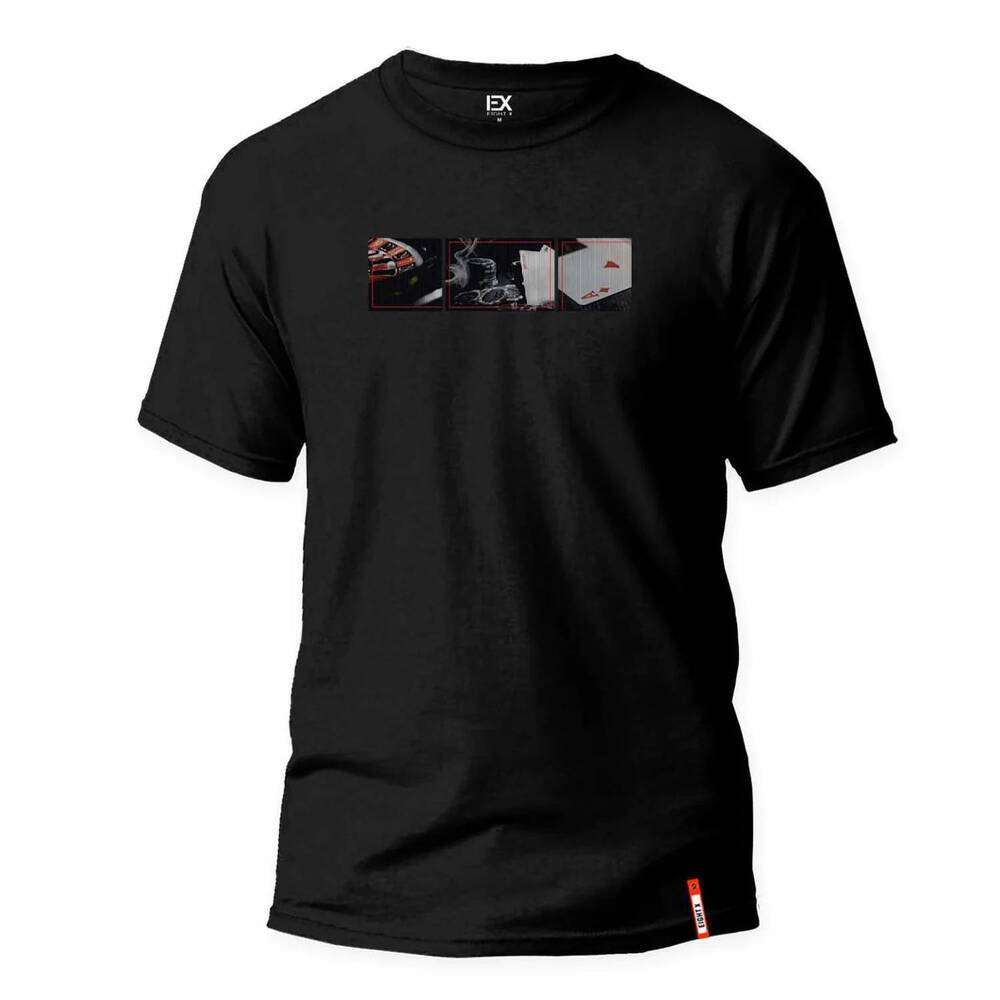 NEW EIGHT X men's spin of the wheel 8x street t-shirt in black